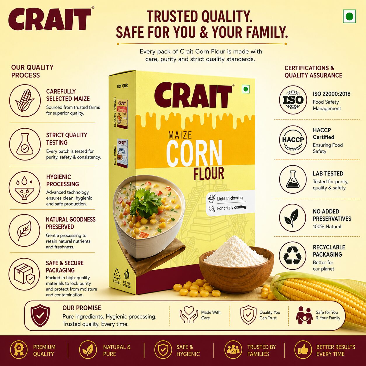 Crait Corn Flour | Premium Quality Thickening & Cooking Ingredient for Soups, Sauces & Snacks - Image 7