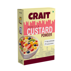 Crait Vanilla Custard Powder | Creamy Dessert Mix for Custard, Puddings & Sweet Recipes