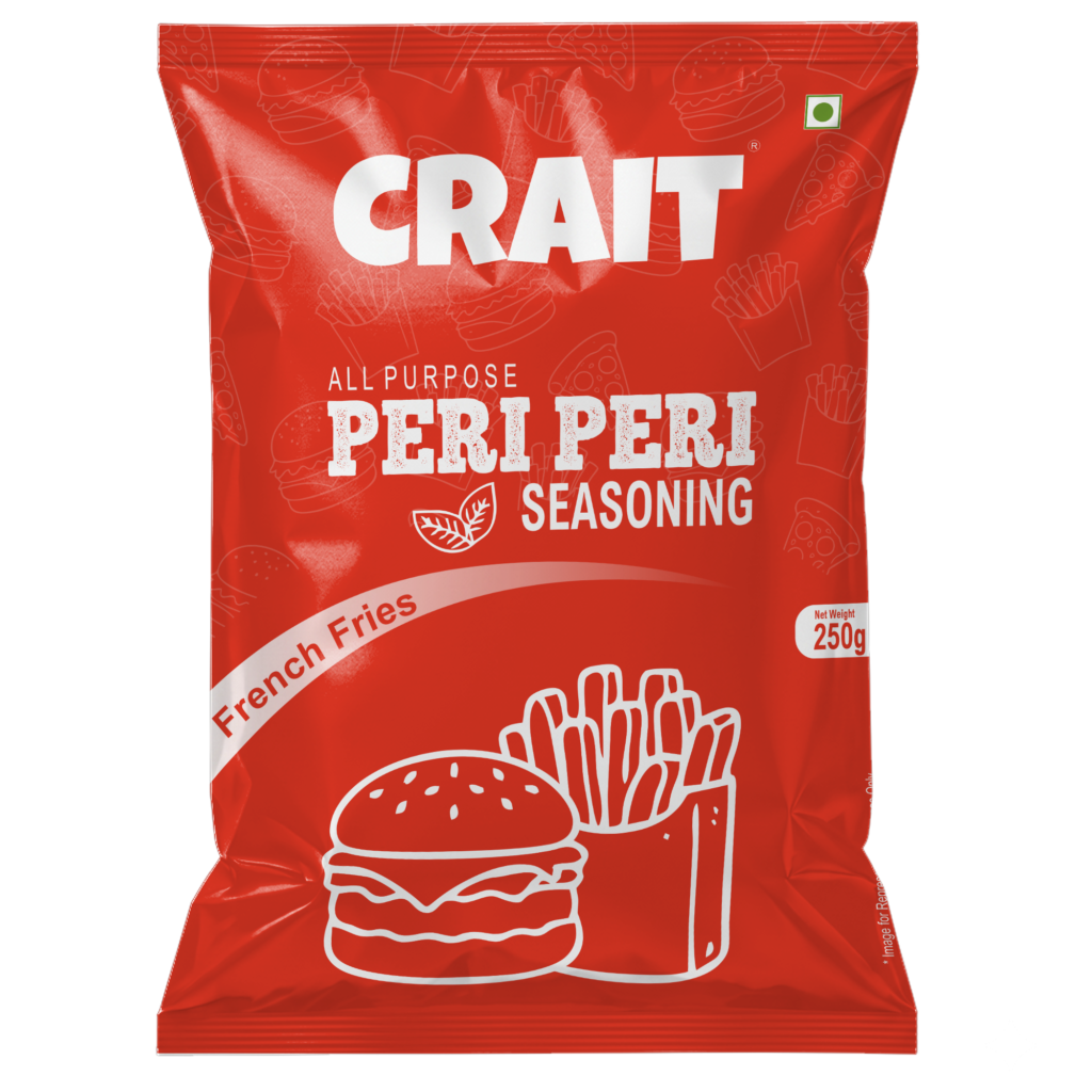Crait Peri Peri Masala spicy seasoning for fries pizza pasta and snacks