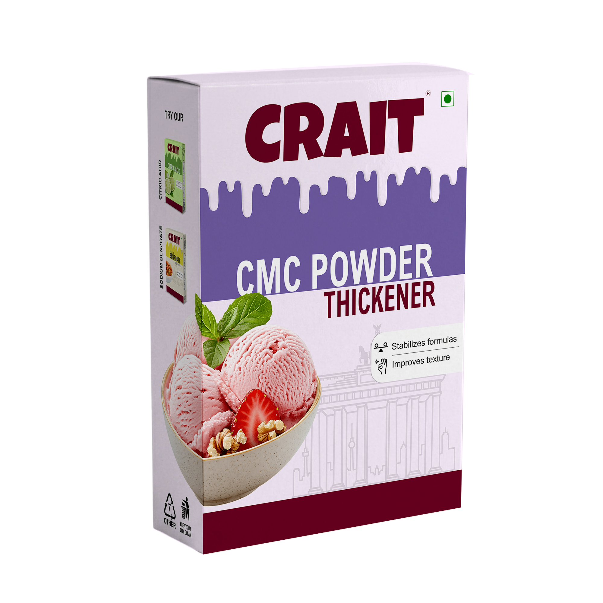 Crait CMC Powder Food Grade Stabilizer and Thickening Agent