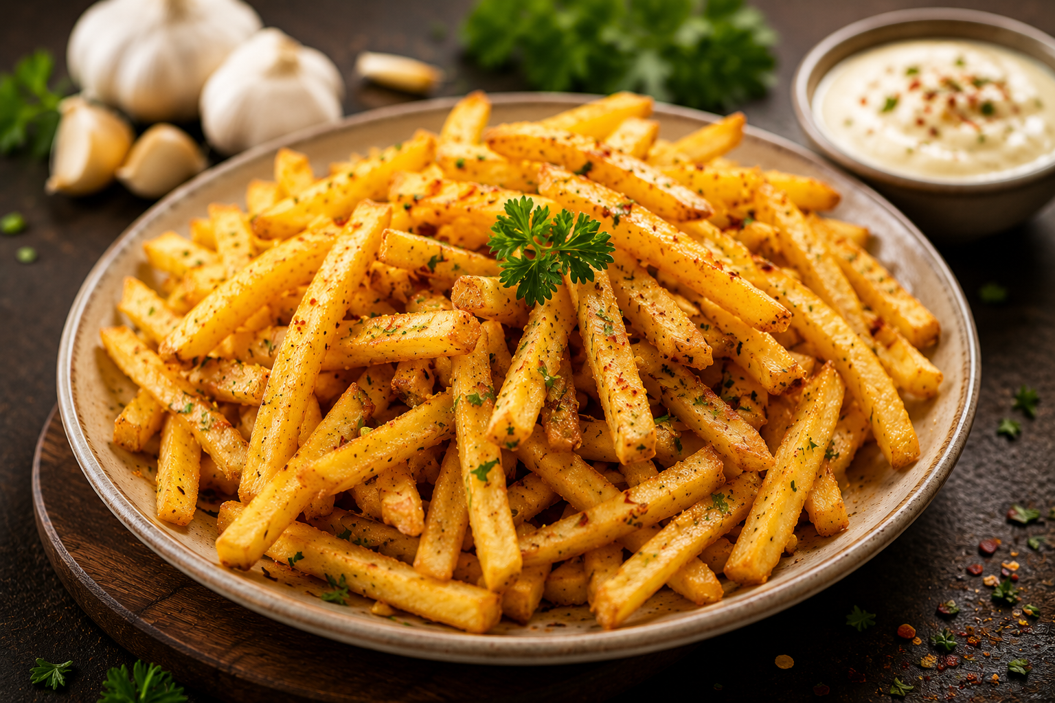 Garlic Fries Recipe