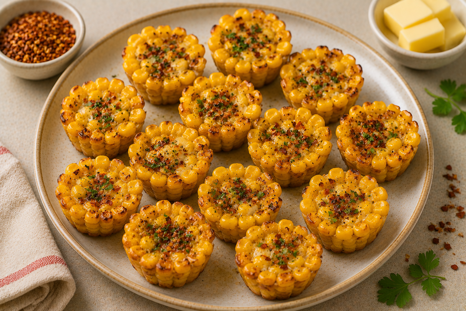 Chilli Flakes Butter Corn Cups