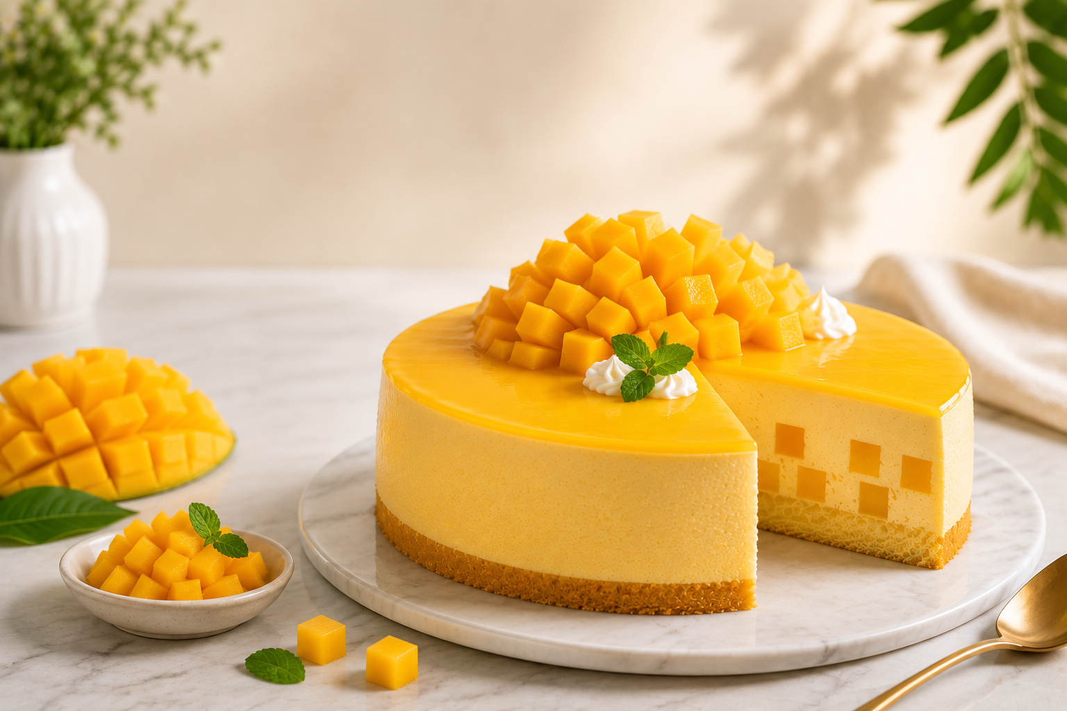 Mango Mousse Cake