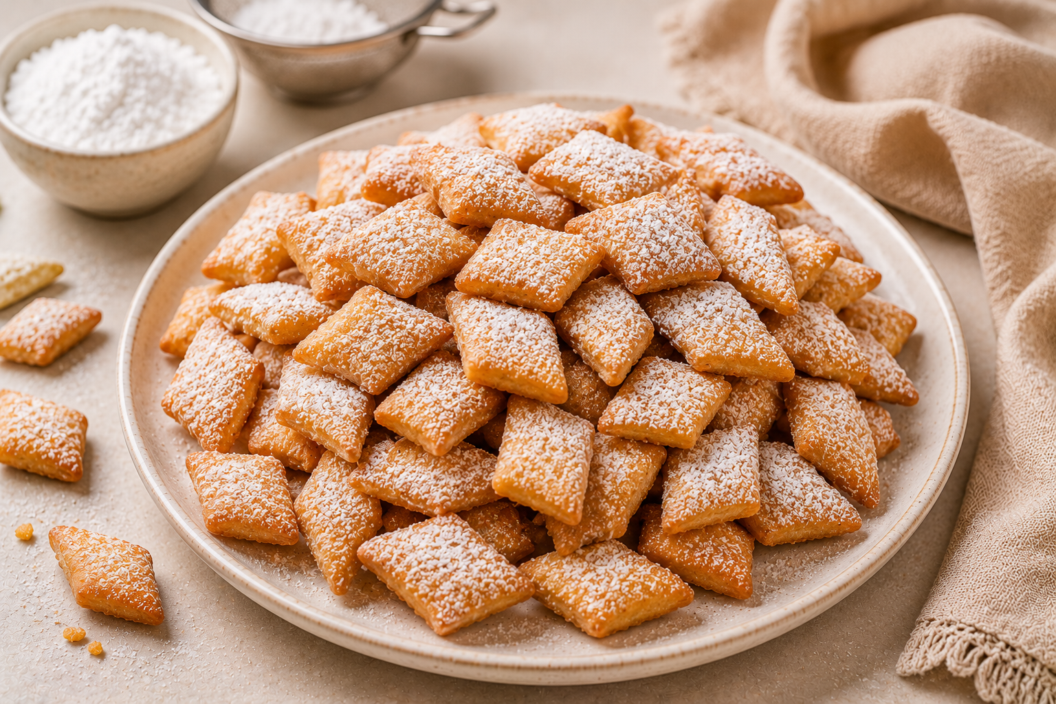 Maharashtrian Shankarpali with Sugar Dusting