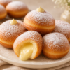 Custard Stuffed Donuts