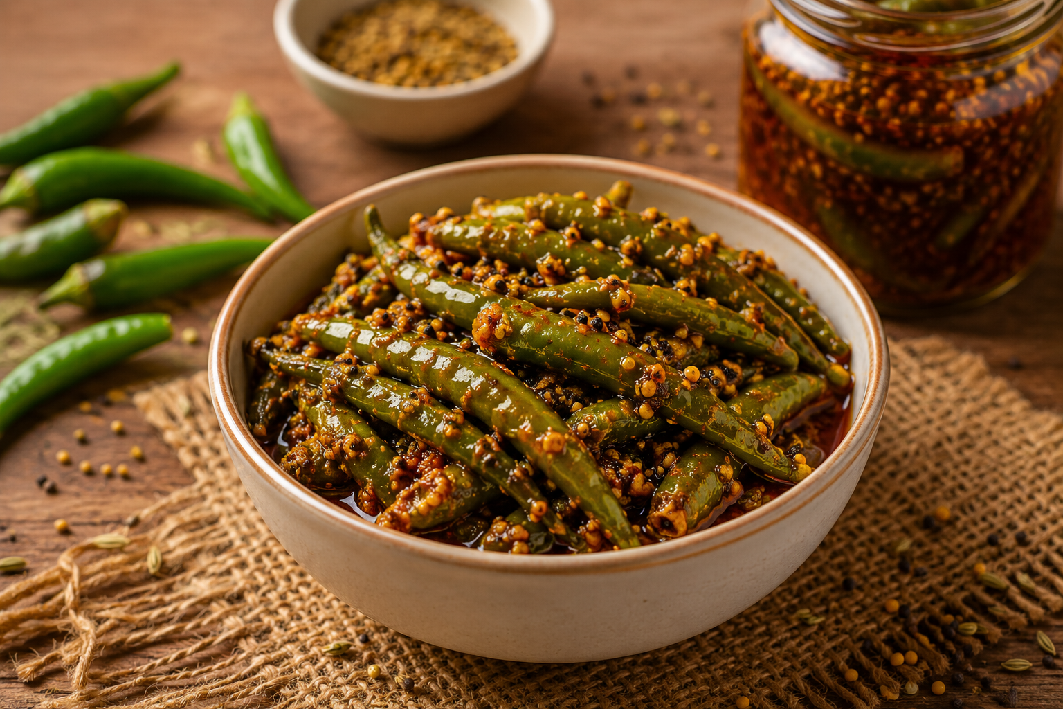 Green Chilli Pickle